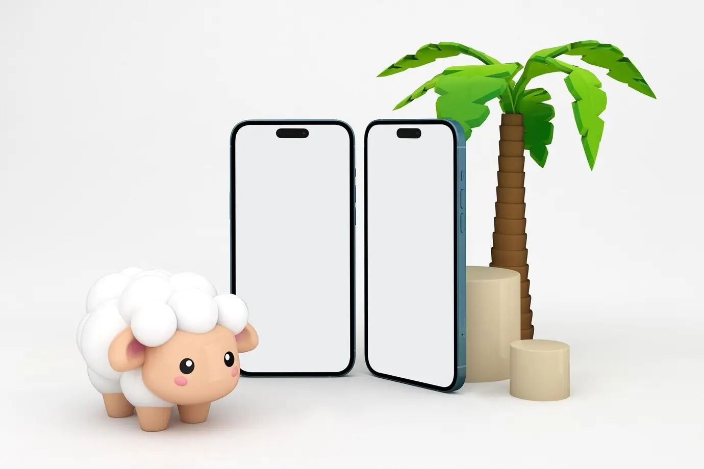 Adha phones viewed from the right side on a white background.